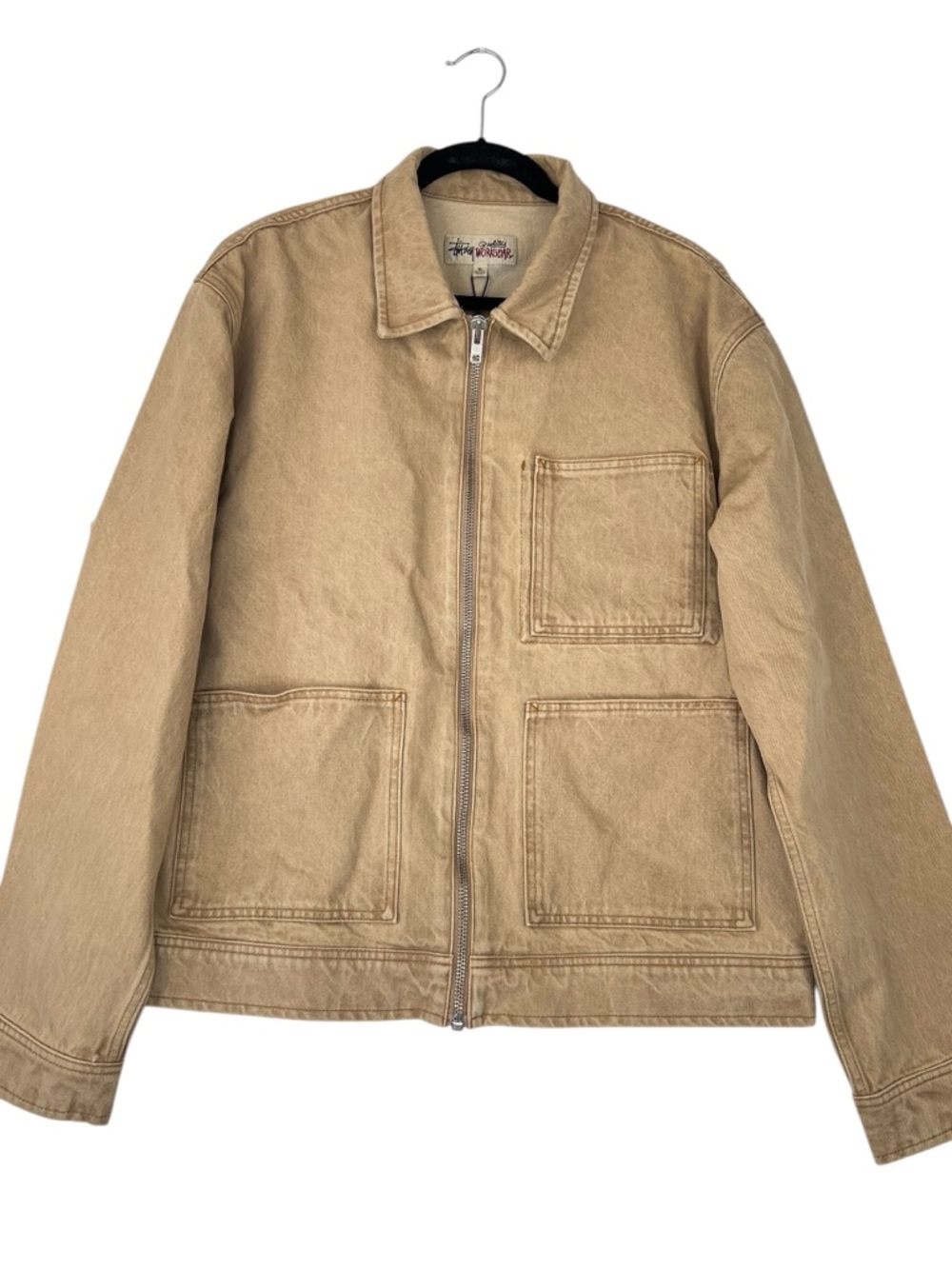 NWT Stüssy Quality Workgear Canvas Zip-Front Jacket - XL